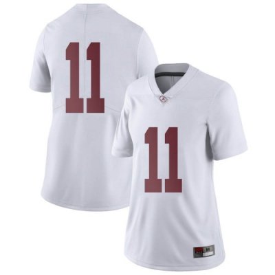 Women's Alabama Crimson Tide #11 Scooby Carter White Limited NCAA College Football Jersey 2403XXIY4